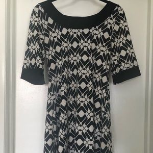 Black and white dress